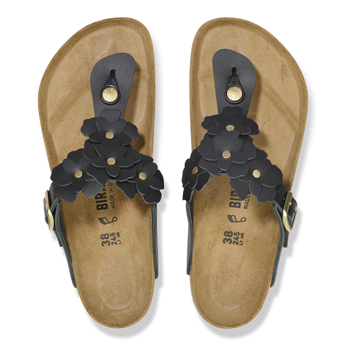 Birkenstock Gizeh Flower Black R