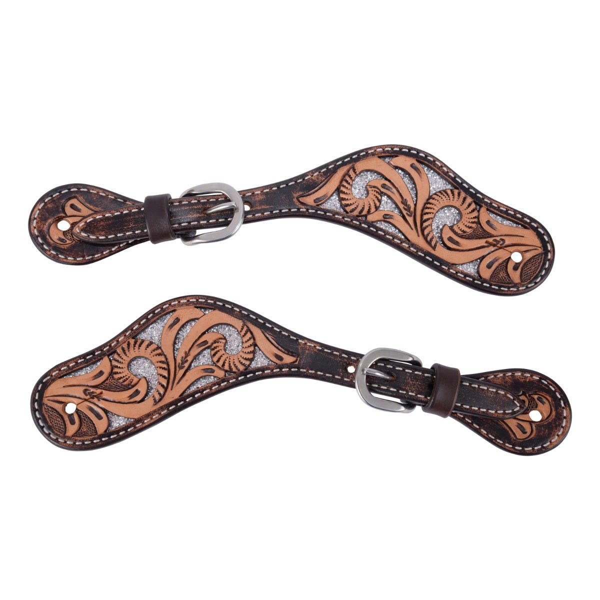 Circle Y Glitters in Motion Spur Straps