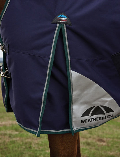 Weatherbeeta ComFiTec Plus Dynamic Turnout High Neck Navy/Forest Green