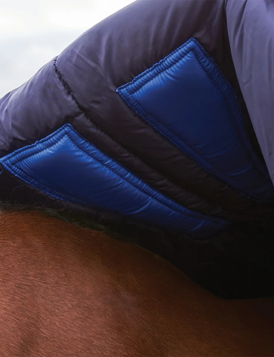 Weatherbeeta ComFiTec Plus Dynamic Turnout High Neck Navy/Forest Green