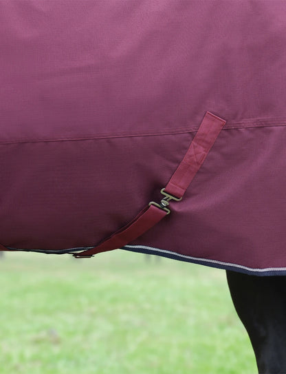Weatherbeeta ComFiTec Essential Turnout Detach-A-Neck 360G Burgundy/Navy