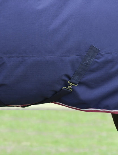 Weatherbeeta ComFiTec Essential Turnout Detach-A-Neck 360G Navy/Burgundy