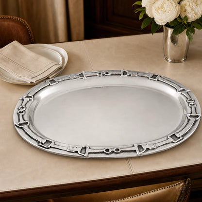 Arthur Court Equestrian Oval Platter