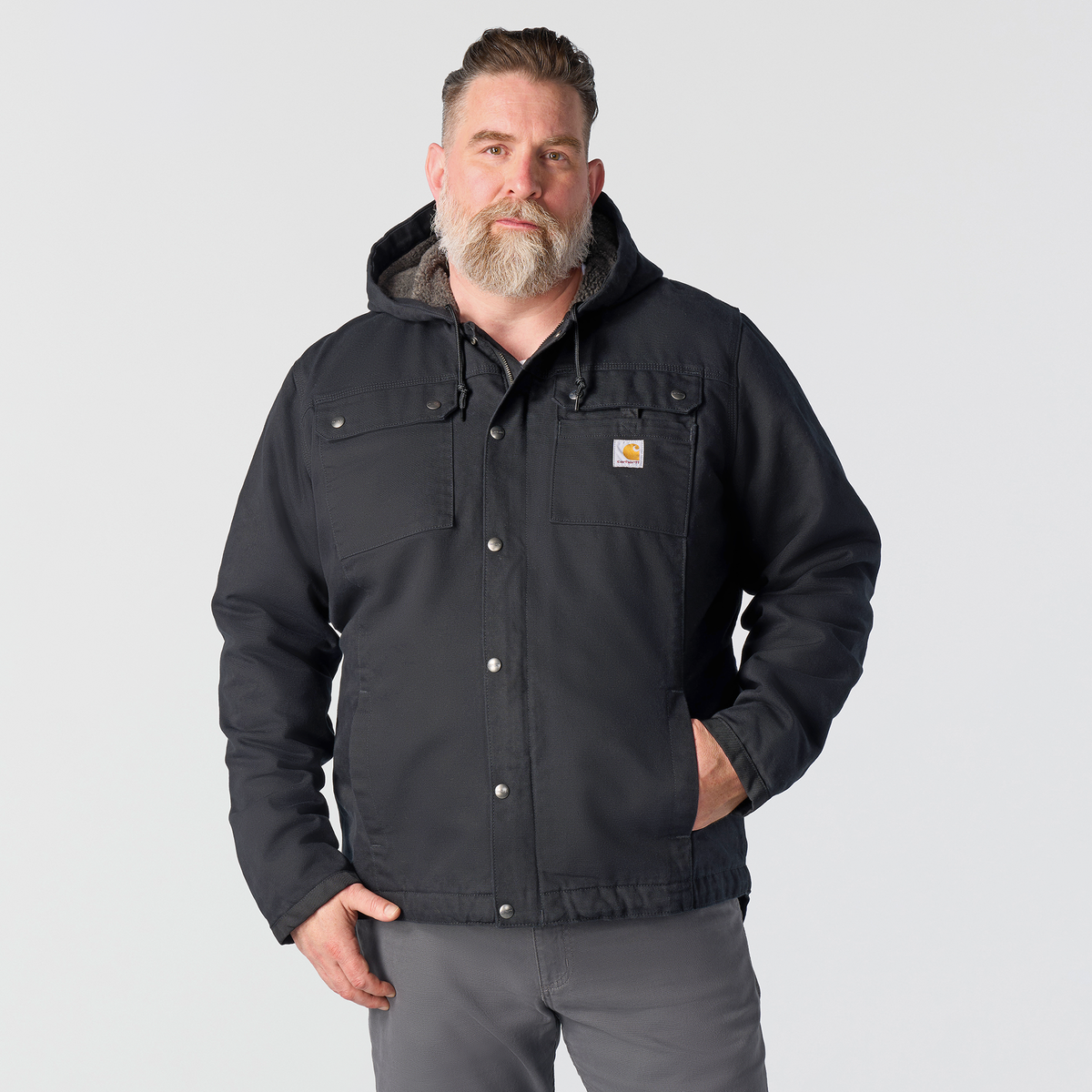 Carhartt Washed Duck Bartlett Jacket Black