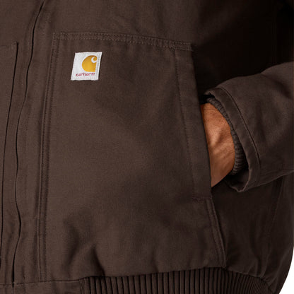 Carhartt Washed Duck Active Jac Dark Brown