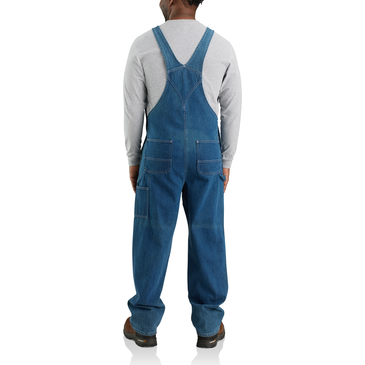 Carhartt Unlined Denim Bib Overalls Darkstone