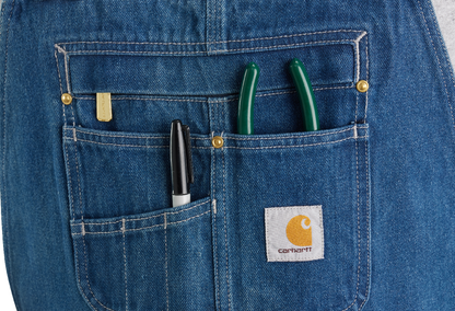 Carhartt Unlined Denim Bib Overalls Darkstone