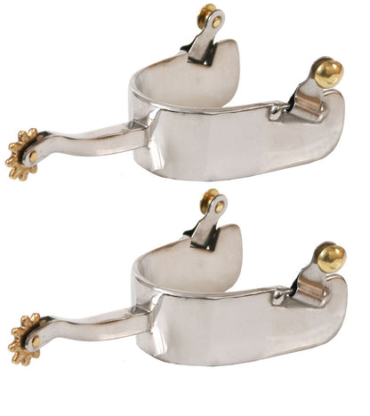 Jacks Stainless Steel Equitation Offset Spurs
