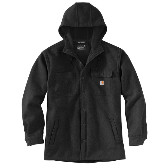 Carhartt Rain Defender Hooded Shirt Jacket Black