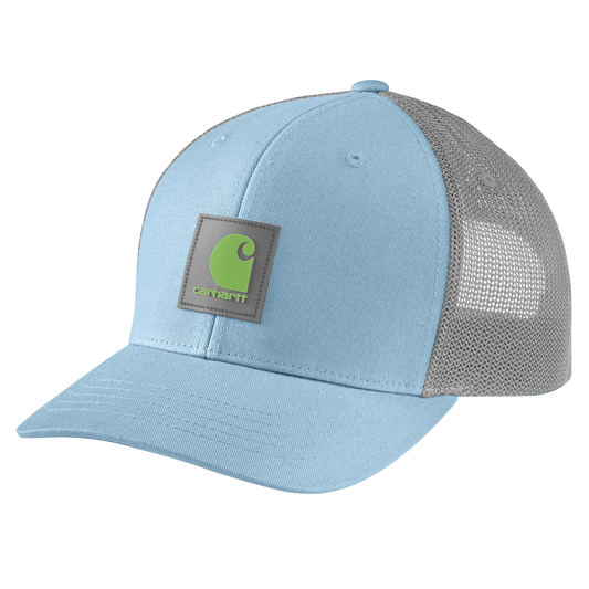 Carhartt Rugged Flex Twill Mesh-Back Logo Patch Cap Moonstone