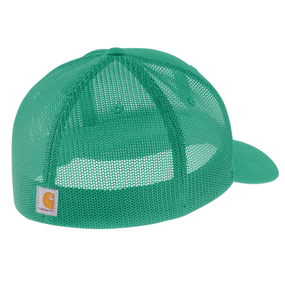 Carhartt Rugged Flex Fitted Canvas Mesh-Back Logo Graphic Cap