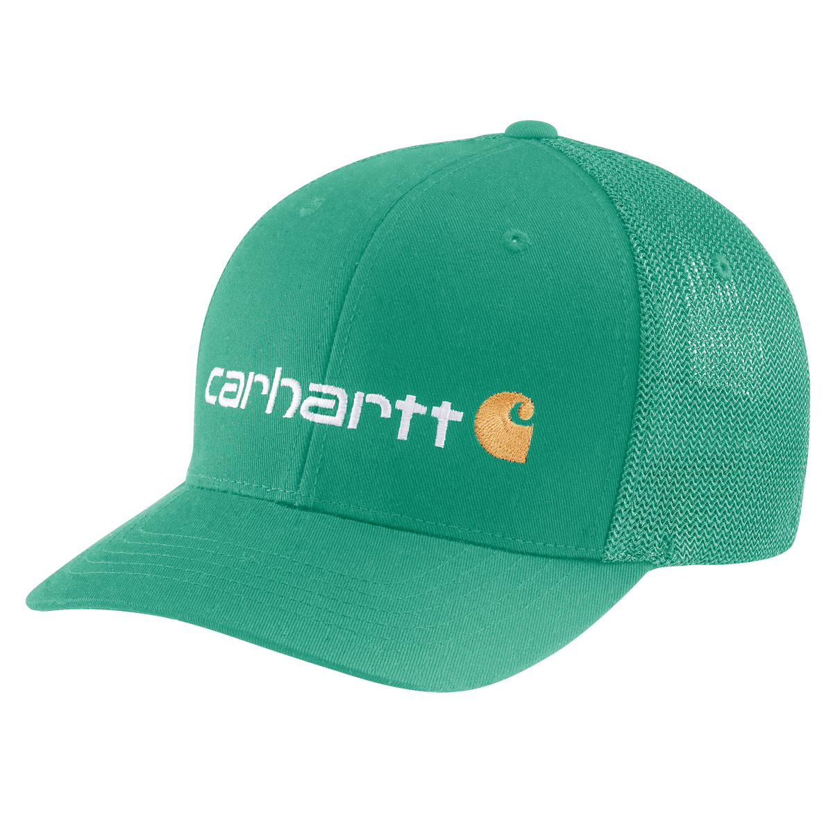 Carhartt Rugged Flex Fitted Canvas Mesh-Back Logo Graphic Cap