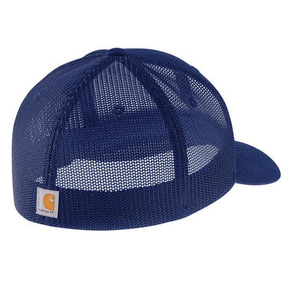 Carhartt Rugged Flex Fitted Canvas Mesh-Back Logo Graphic Cap