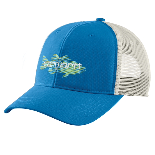 Carhartt Canvas Mesh Fish Graphic Cap Blue