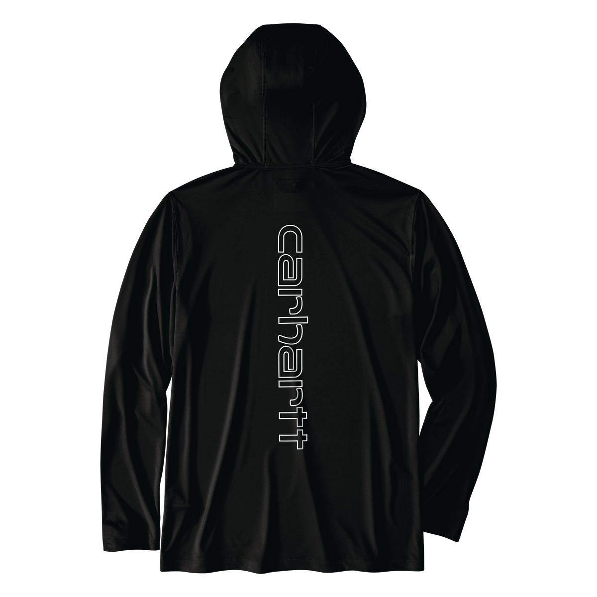 Carhartt Force Sun Defender Hooded Long Sleeve Logo Black