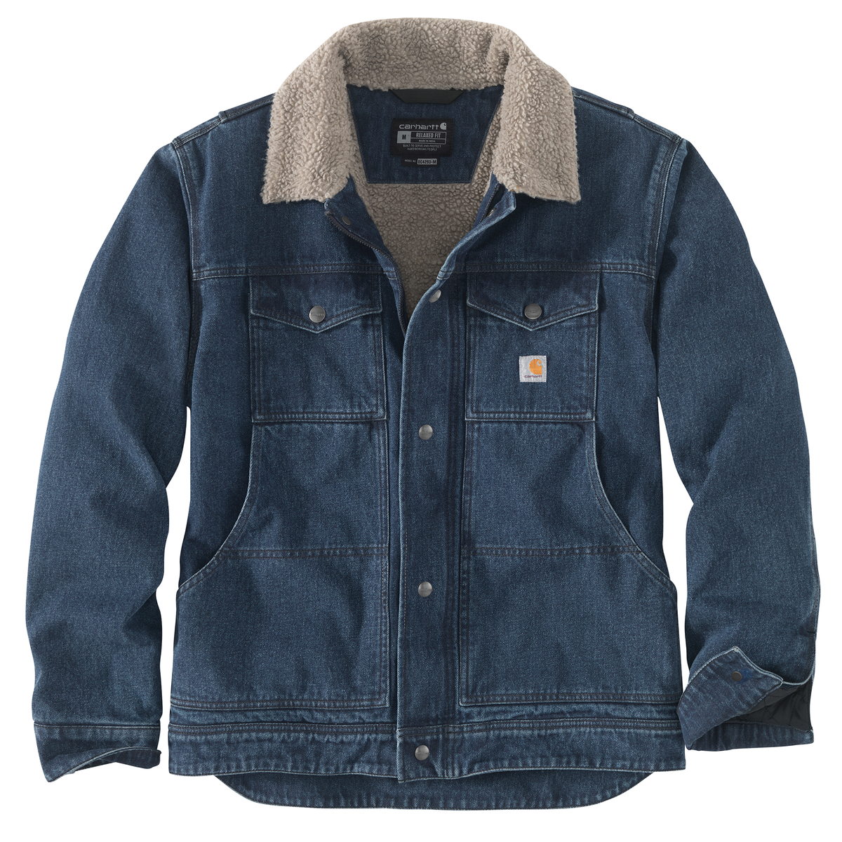 Carhartt Sherpa Lined Denim Jacket Beech