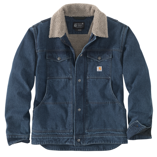 Carhartt Sherpa Lined Denim Jacket Beech