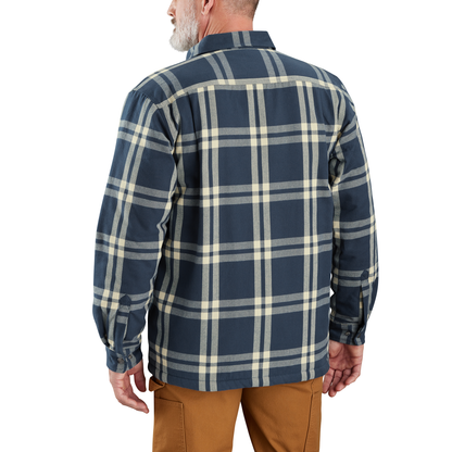 Carhartt Sherpa Lined Shirt Jacket Dark Blue