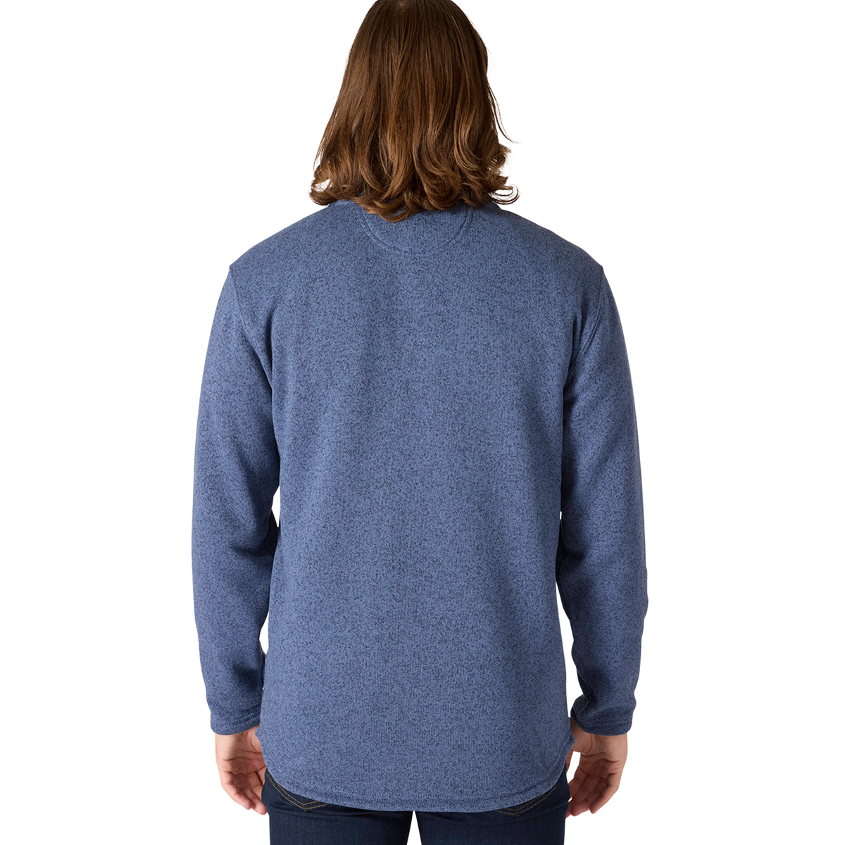 Carhartt Relaxed Fit Midweight Quarter-Zip Pocket Sweater Fleece Faded Navy