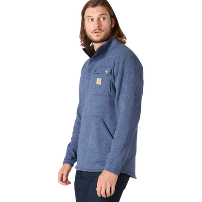 Carhartt Relaxed Fit Midweight Quarter-Zip Pocket Sweater Fleece Faded Navy