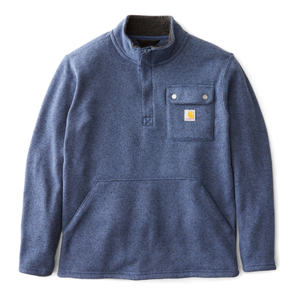 Carhartt Relaxed Fit Midweight Quarter-Zip Pocket Sweater Fleece Faded Navy
