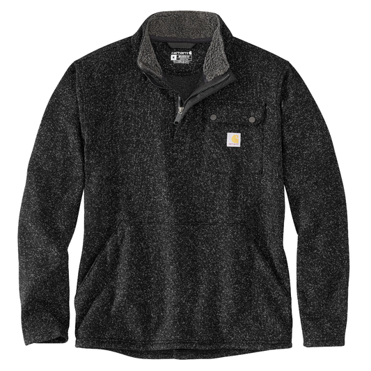 Carhartt Relaxed Fit Midweight Quarter-Zip Pocket Sweater Fleece Black