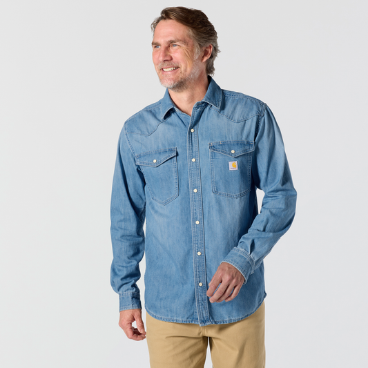 Carhartt Montana Denim Relaxed Long Sleeve Shirt