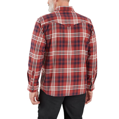 Carhartt Montana Long Sleeve Snap Shirt Dark Barn Red