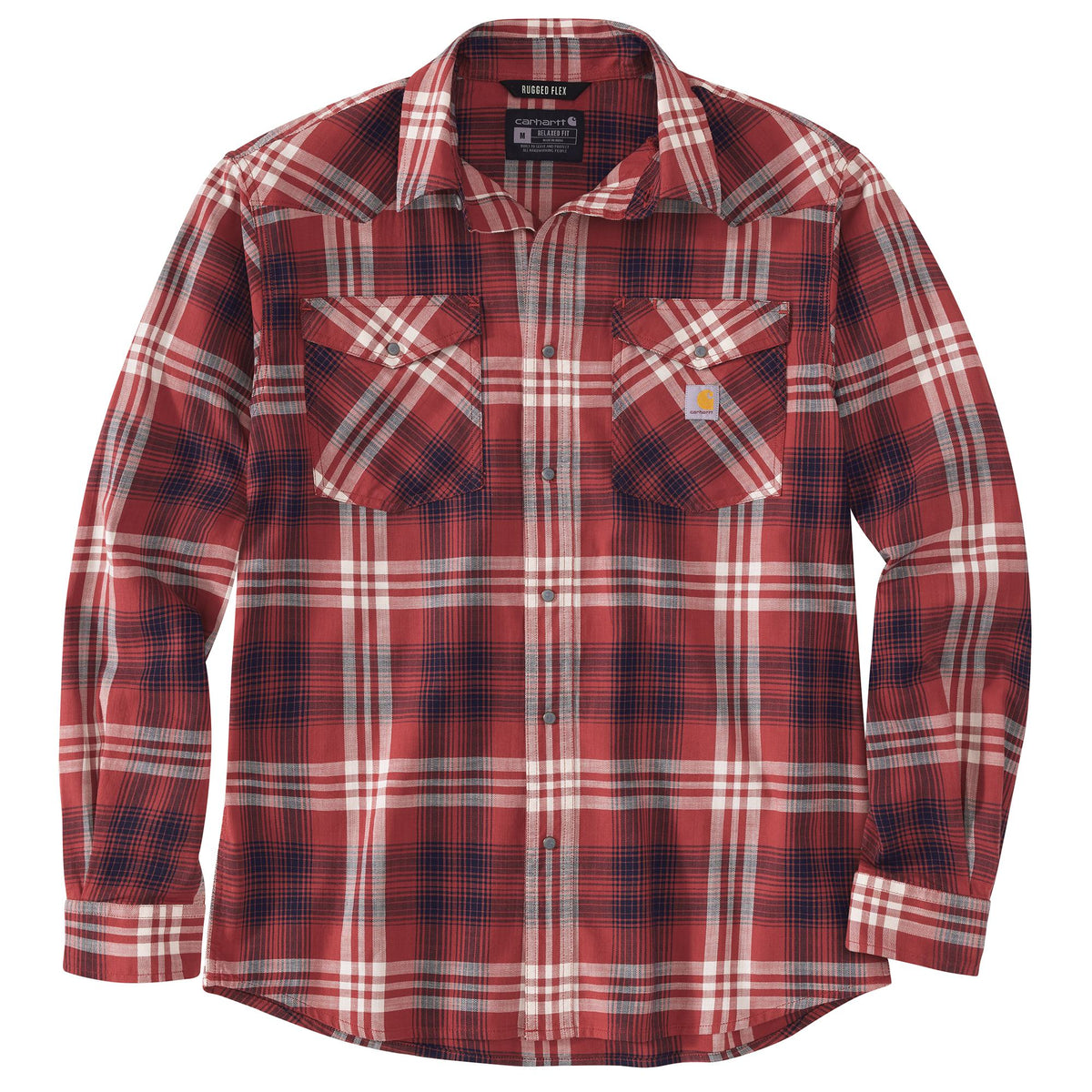 Carhartt Montana Long Sleeve Snap Shirt Dark Barn Red
