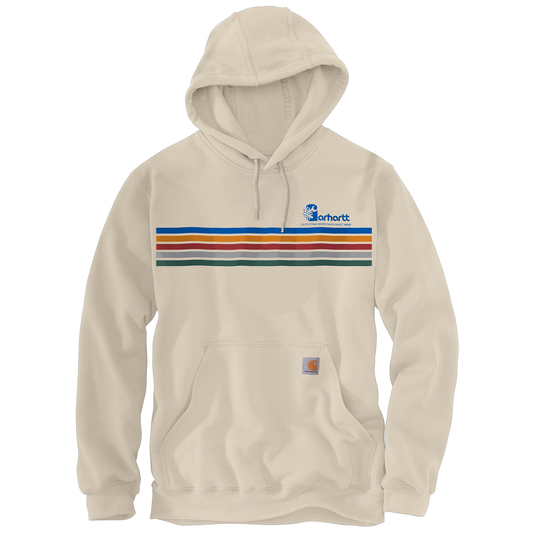 Carhartt Stripe Graphic Hoodie Oat Milk