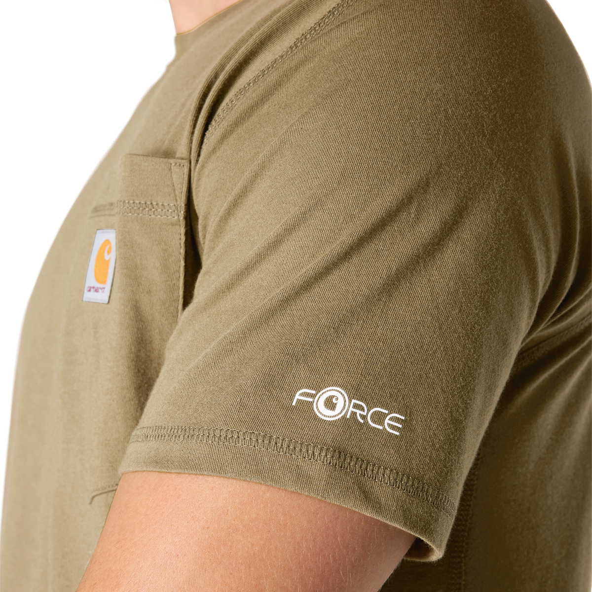 Carhartt Force Relaxed Fit Short Sleeve Tee Sandstone Heather