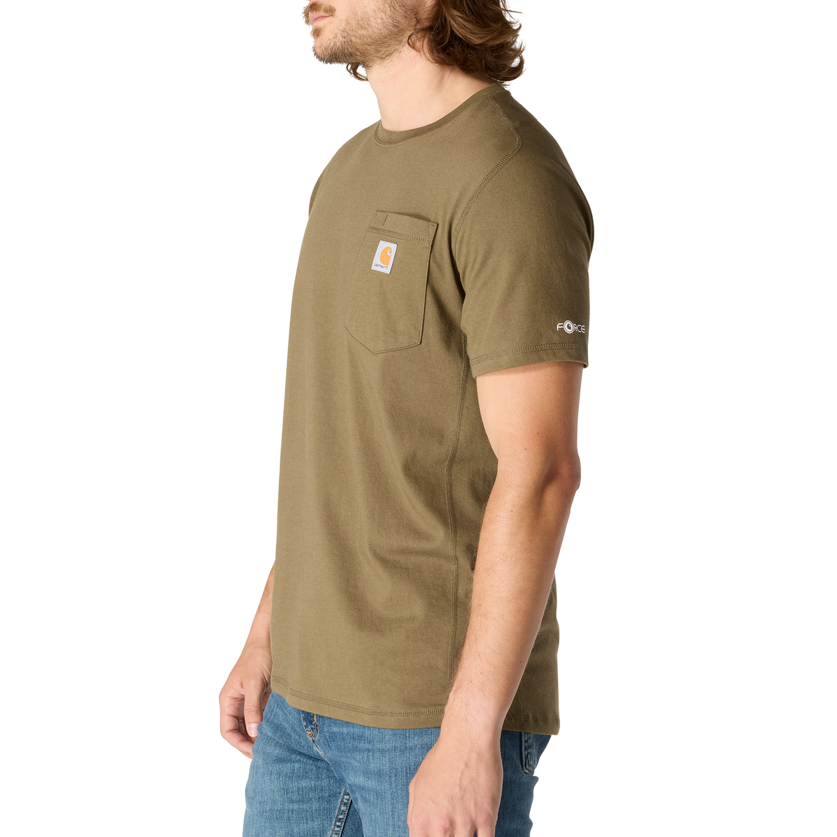 Carhartt Force Relaxed Fit Short Sleeve Tee Sandstone Heather