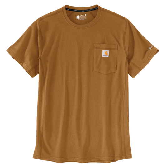 Carhartt Force Relaxed Fit Short Sleeve Tee Carhartt Brown