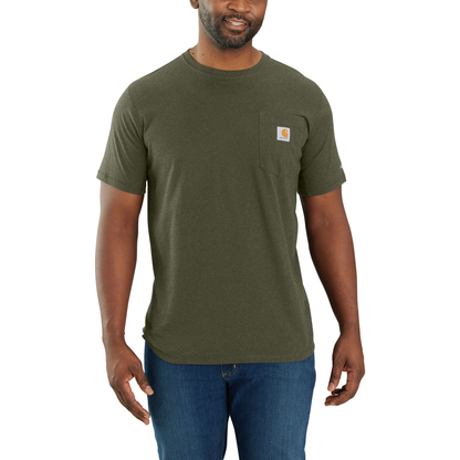 Carhartt Force Relaxed Fit Short Sleeve Tee Basil Heather