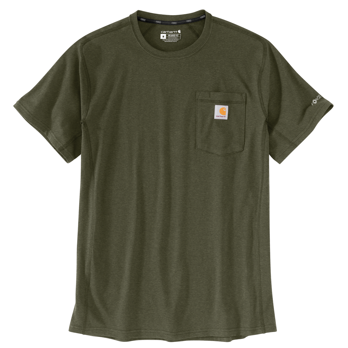 Carhartt Force Relaxed Fit Short Sleeve Tee Basil Heather