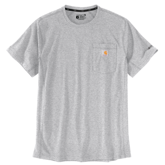 Carhartt Force Relaxed Fit Short Sleeve Tee Heather Grey