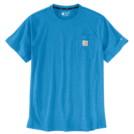 Carhartt Force Relaxed Fit Short Sleeve Tee Engineer Blue Heather