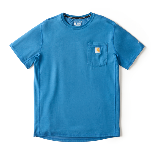 Carhartt Force Relaxed Fit Short Sleeve Tee Dark Horizon Blue Heather