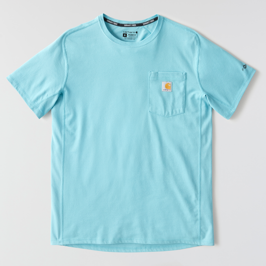 Carhartt Force Relaxed Fit Short Sleeve Tee Dusted Aqua