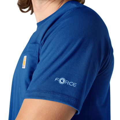 Carhartt Force Relaxed Fit Short Sleeve Tee Electric Indigo Heather