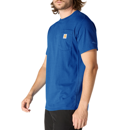 Carhartt Force Relaxed Fit Short Sleeve Tee Electric Indigo Heather