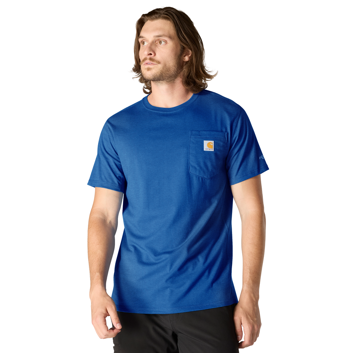 Carhartt Force Relaxed Fit Short Sleeve Tee Electric Indigo Heather