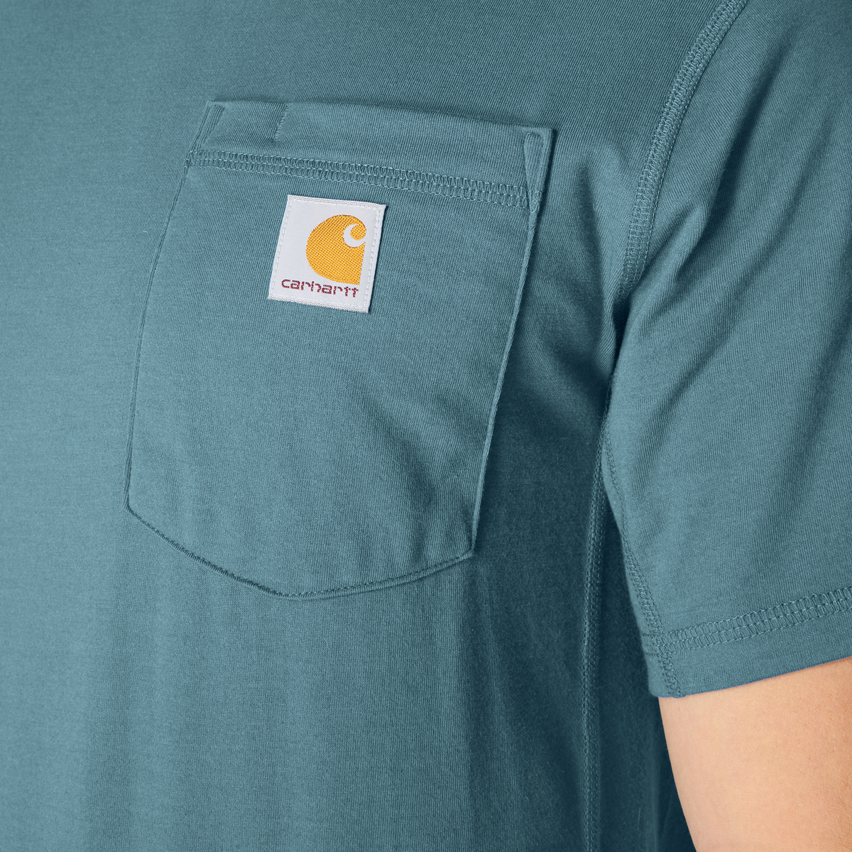 Carhartt Force Relaxed Fit Short Sleeve Tee Harbor Teal Heather