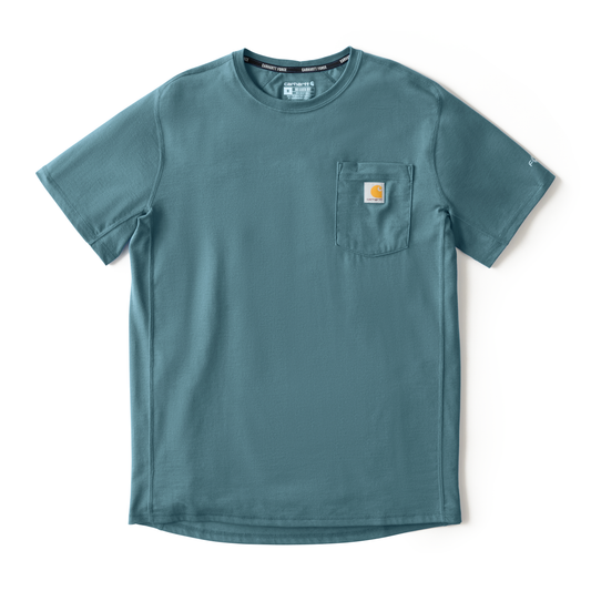 Carhartt Force Relaxed Fit Short Sleeve Tee Harbor Teal Heather