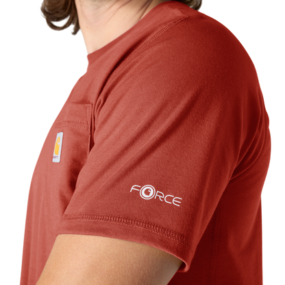 Carhartt Force Relaxed Fit Short Sleeve Tee Atomic Red