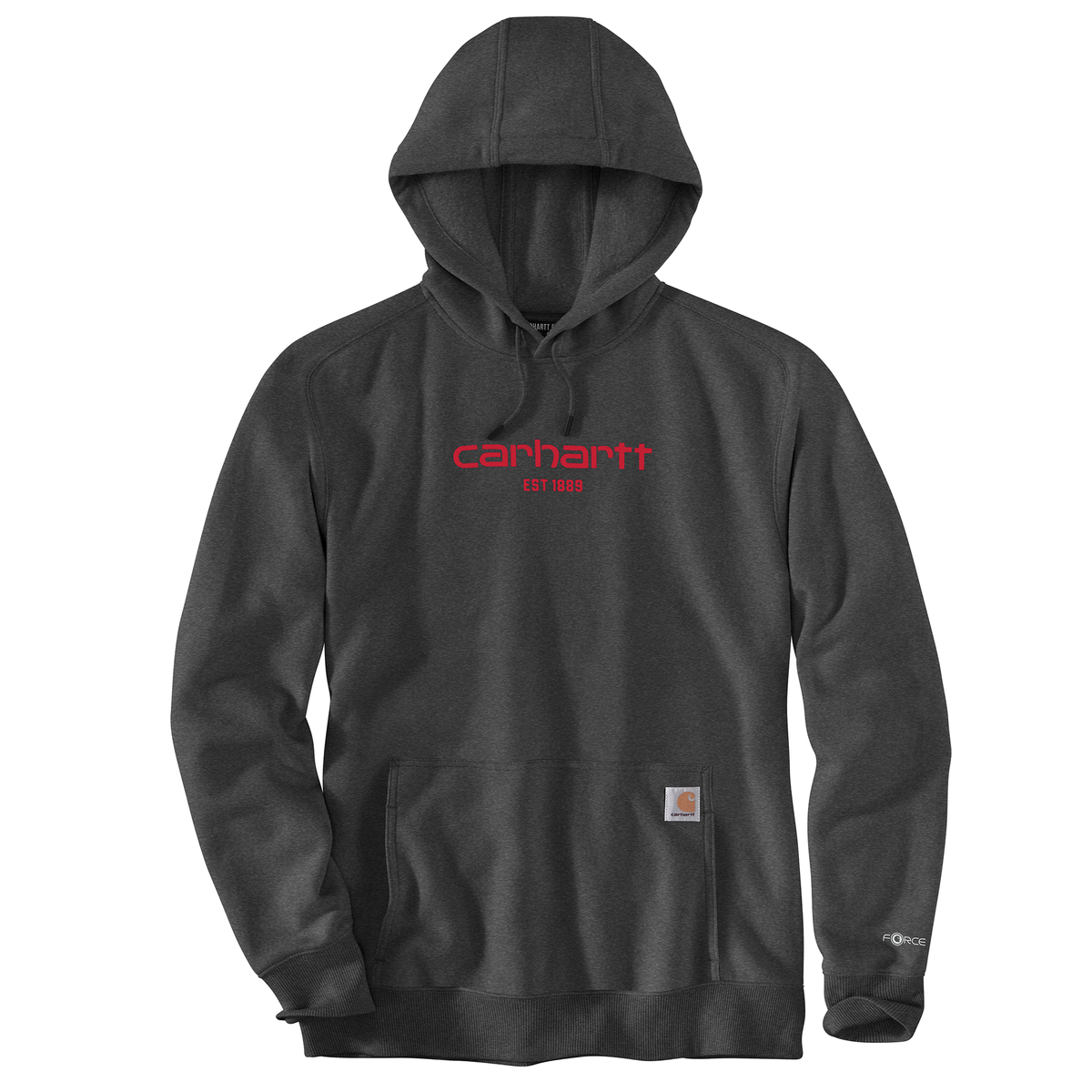 Carhartt Force Lightweight Hoodie Carbon Heather