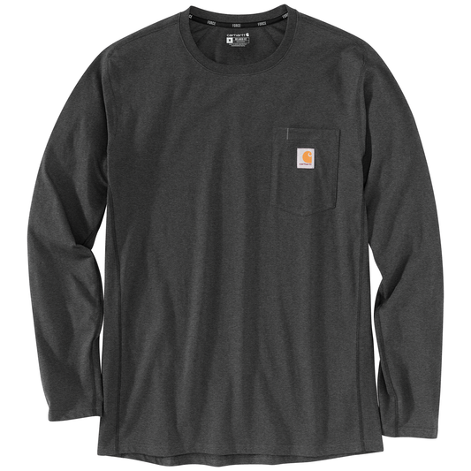 Carhartt Force Relaxed Fit Midweight Long-Sleeve Pocket T-Shirt Carbon Heather