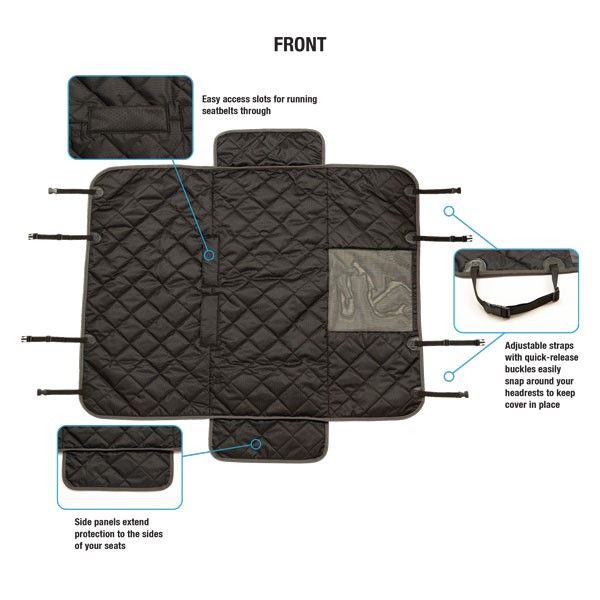 Weaver Car Seat Cover Black