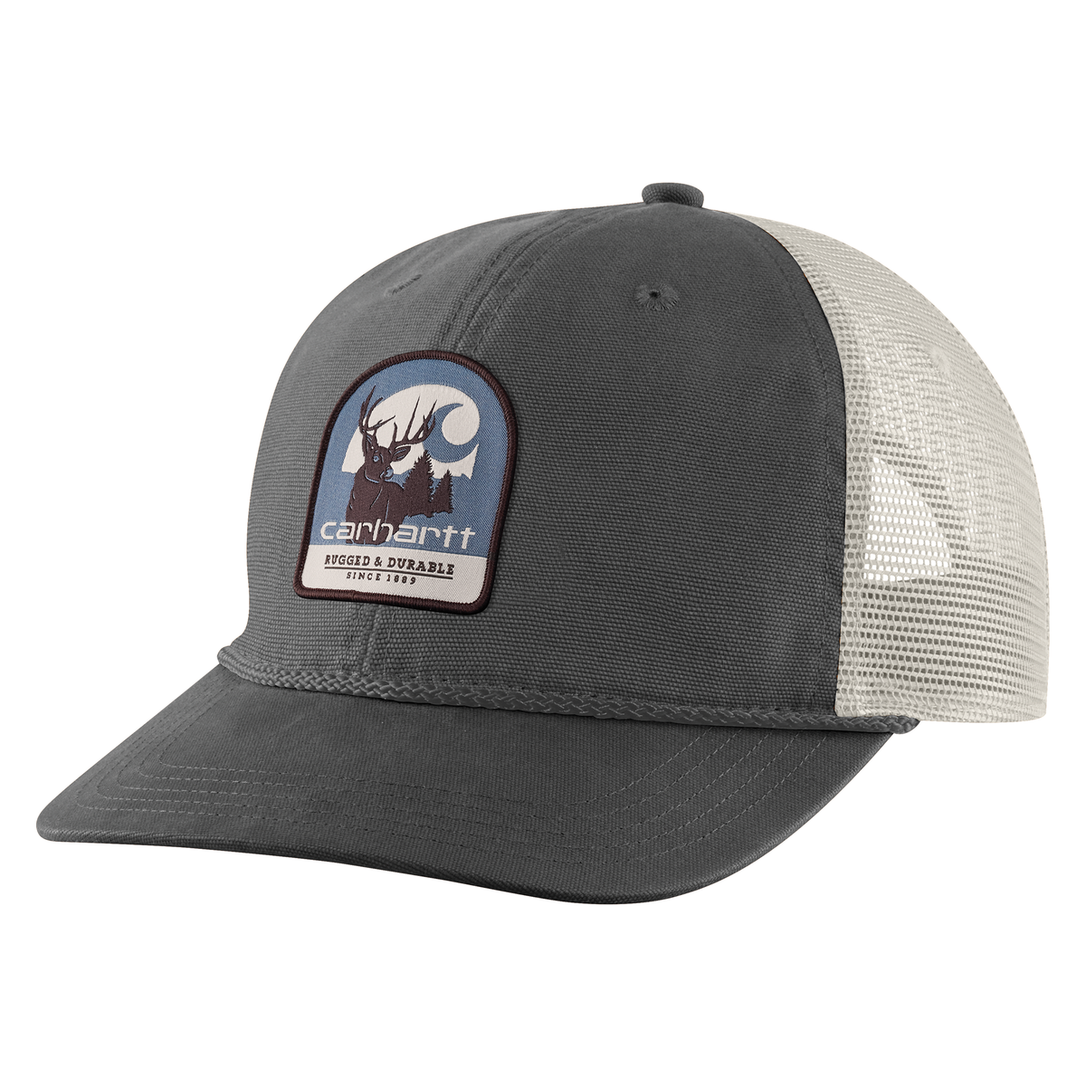Carhartt Canvas Mesh Back Deer Patch Cap Shadow