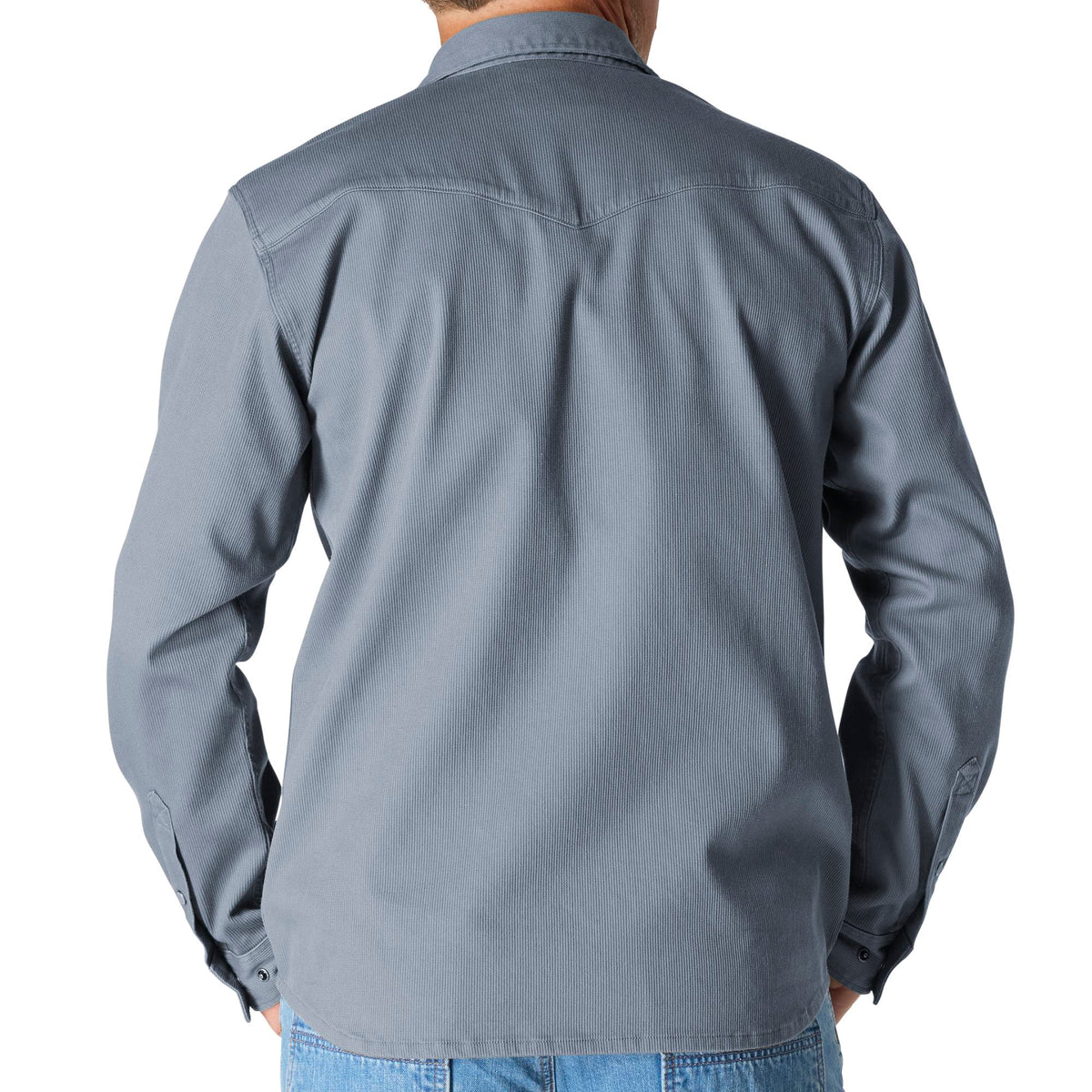 Carhartt Montana Rugged Flex Relaxed Fit Corduroy Long Sleeve Shirt Faded Navy